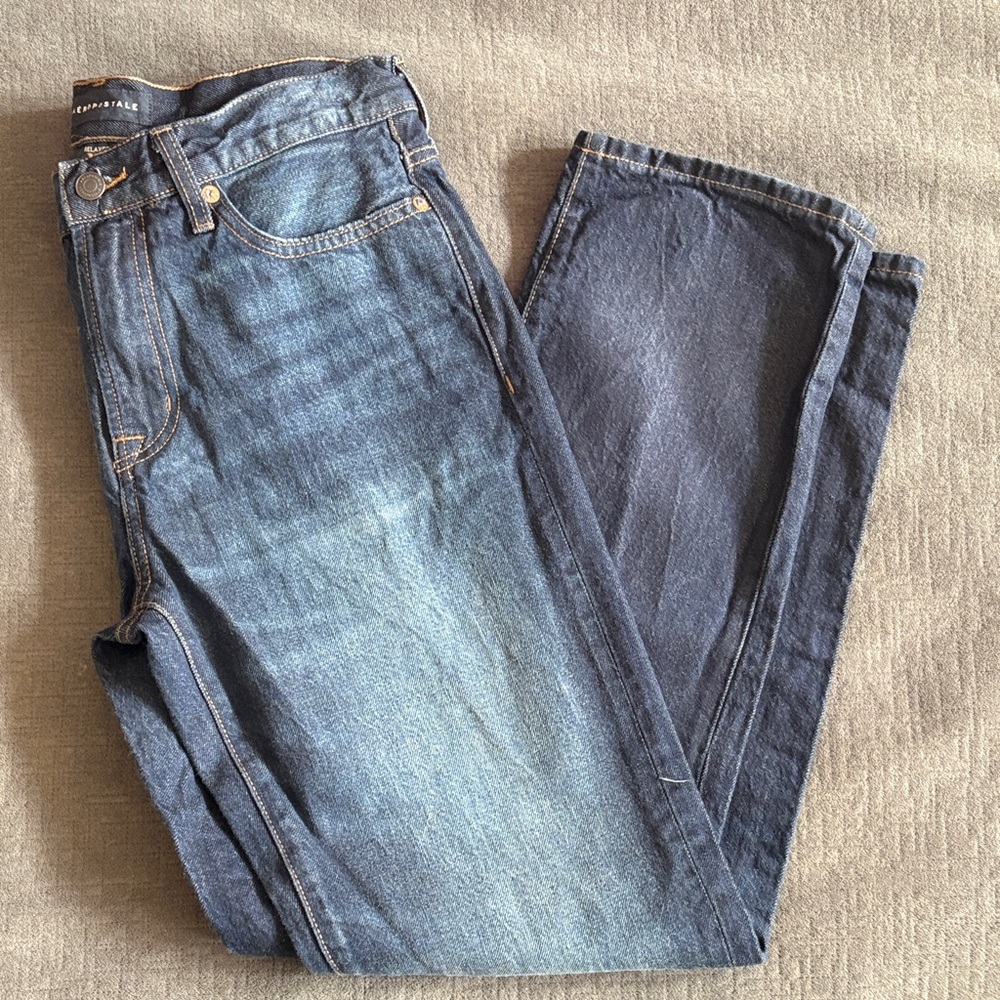 Aeropostale Men's Relaxed Blue Jeans